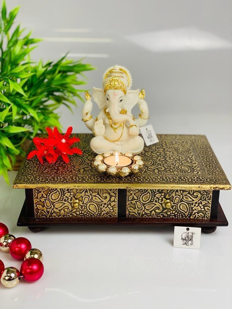 LARGE JEWELRY BOX - Hand Painted Wooden Jewelry Organizer Box, Handmade Vintage Jewelry Storage Box for Girls Women Ladies